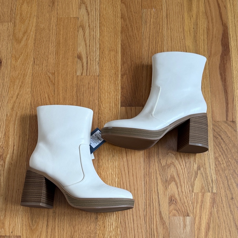 White Heeled Boots